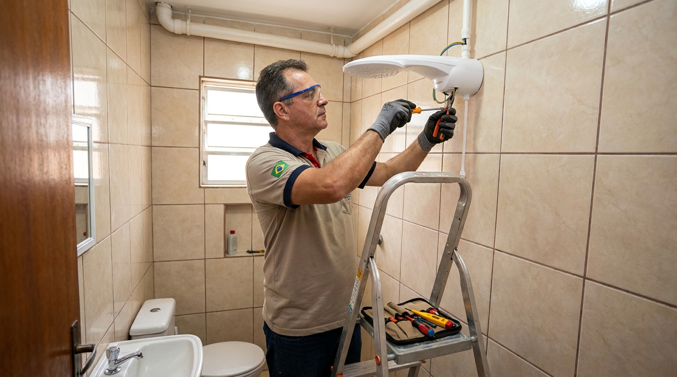 Instalação com pressurizador em Caxias do Sul-RS
